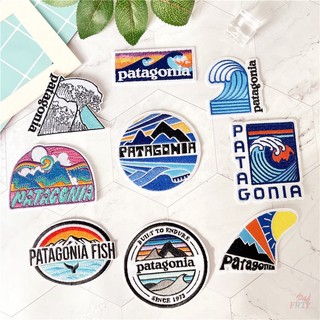 ♚ patagonia - miếng dán ủi ukiyoe ♚ 1 miếng dán ủi lên quần áo hình sóng biển