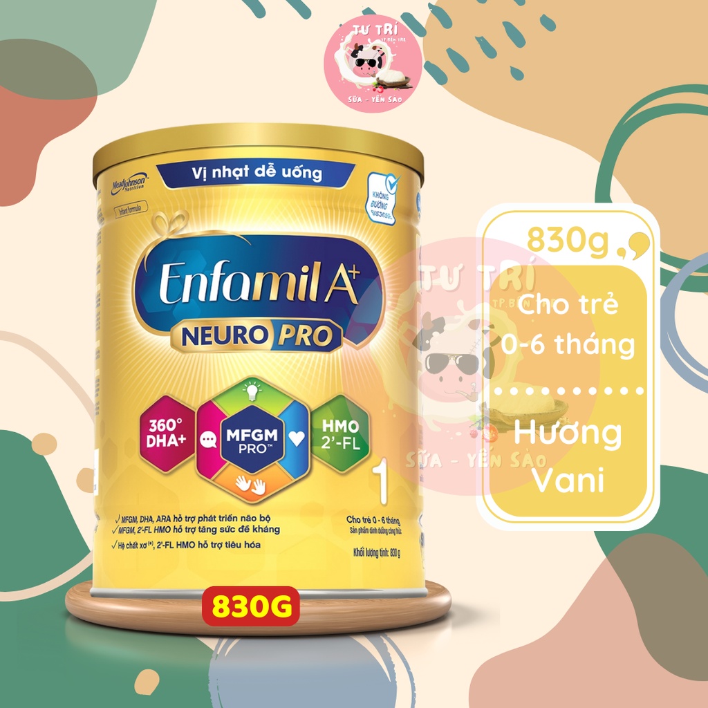 Sữa bột Enfamil A+ số 1 lon 830g date 07.2026