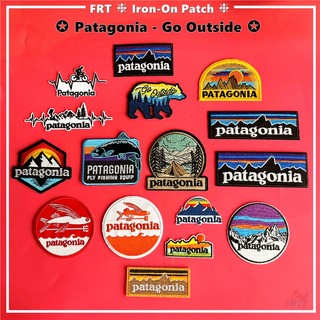 ☸ Miếng Vá Ủi Quần Áo patagonia - Đi Ngoài Trời Bằng Sắt ☸ 1 Huy Hiệu Cài Áo Hình Huy Hiệu