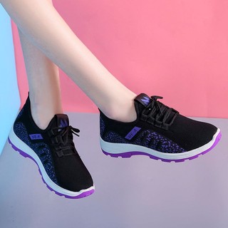 Giày thể thao siêu nhẹ Giày sneaker thể thao nữ buộc dây siêu nhẹ