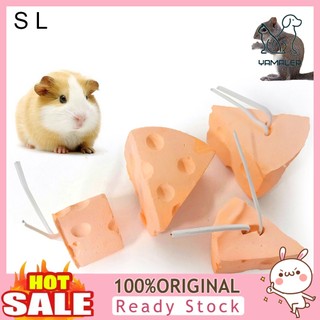 Đá canxi khoáng mài răng hình phô mai / thỏ / chuột hamster