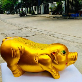 Heo đất/lợn đất tài lộc ngọc trinh | size khổng lồ | decor | ống tiết kiệm tiền | kèm ảnh thật
