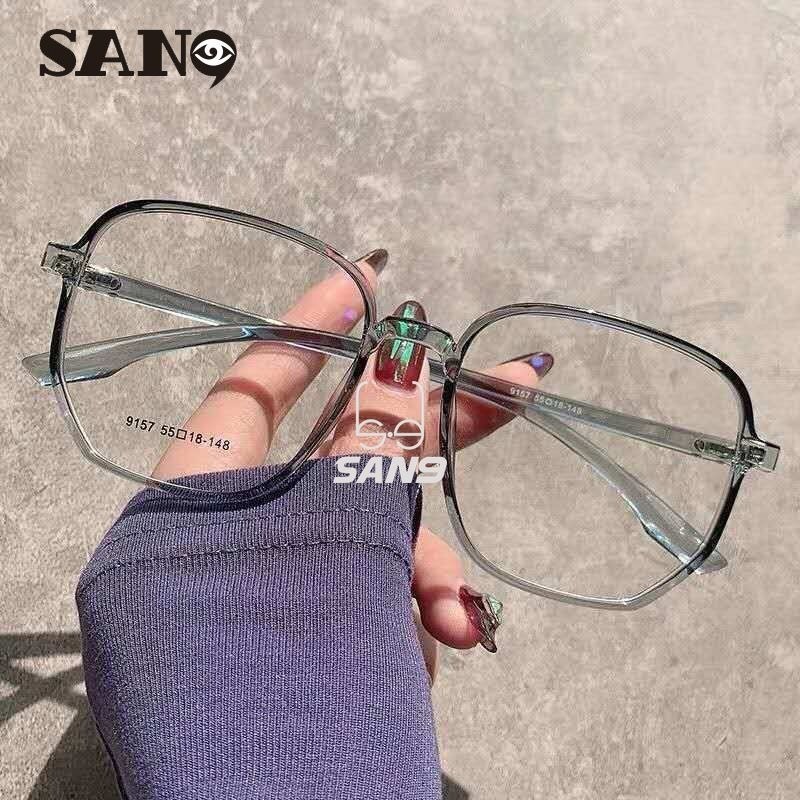 Gọng Kính Đa Giác Lớn Chống Ánh Sáng Xanh Hàn Quốc Mới