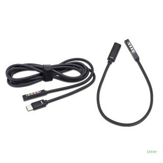 Dây cáp sạc kết nối loại c male sang surface pro laptop bề mặt 1 2 surface