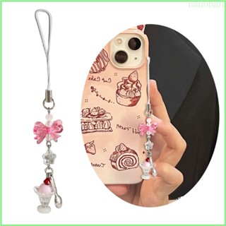 Nan Fun Ice Cream Cellphone Trang trí Mặt dây chuyền đính cườm sang trọng dành cho cá nhân thời trang
