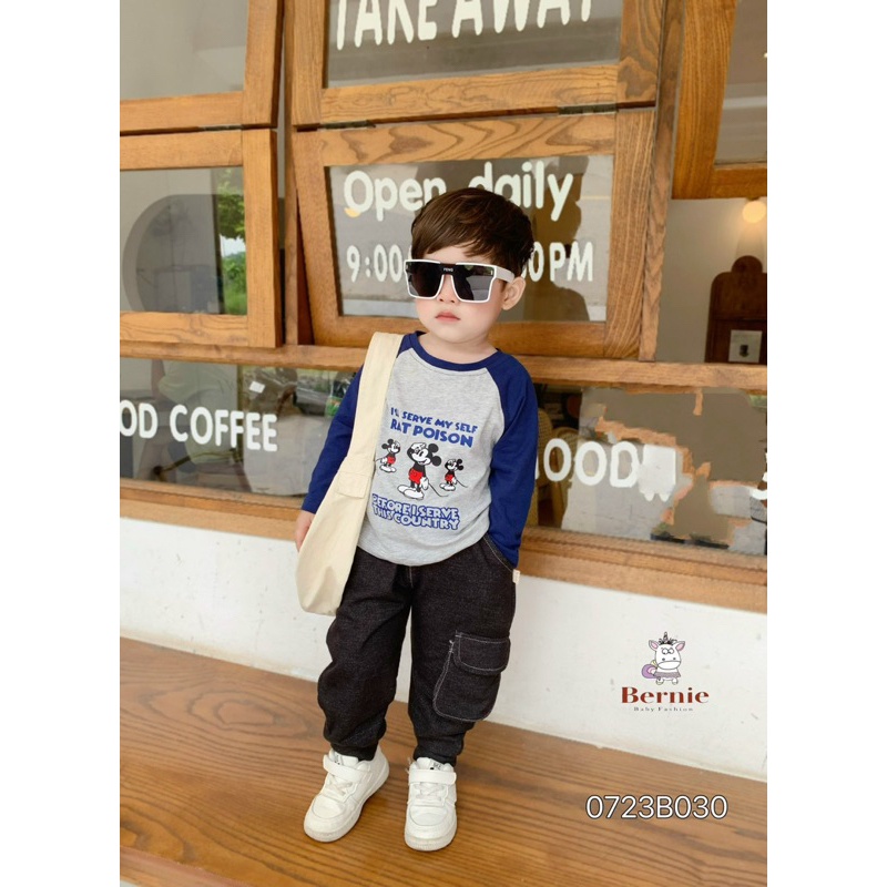 BỘ DÀI TAY MICKEY RAT POISON CHO BÉ TRAI