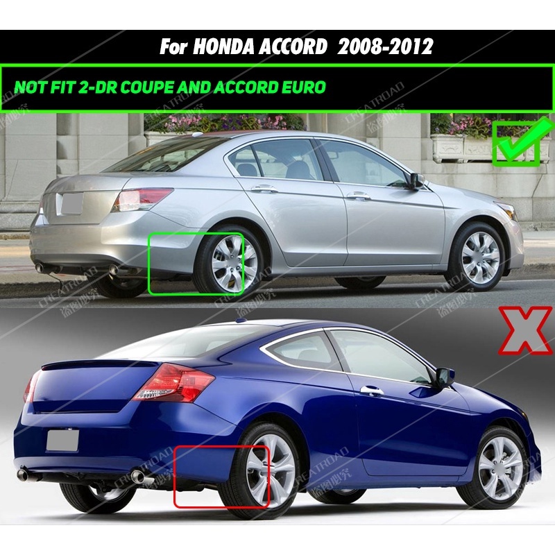 FENDER Set 4 Tấm Chắn Bùn Chuyên Dụng Cho Xe honda accord sedan 2008-2012 2009 2010 2011 8th 8