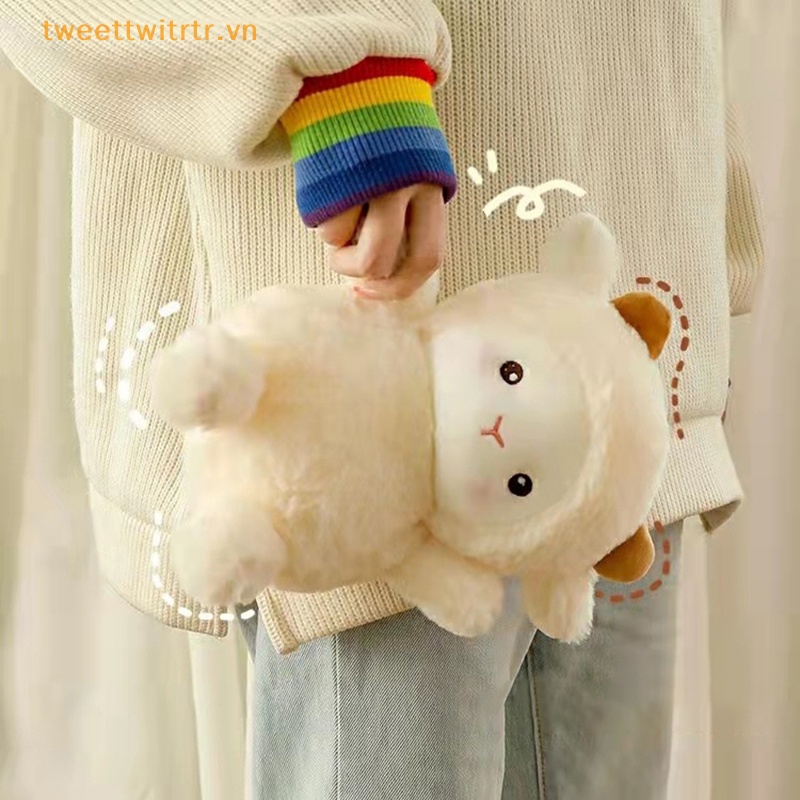 Thú Nhồi Bông Hình Cừu alpaca 25cm Siêu Dễ Thương