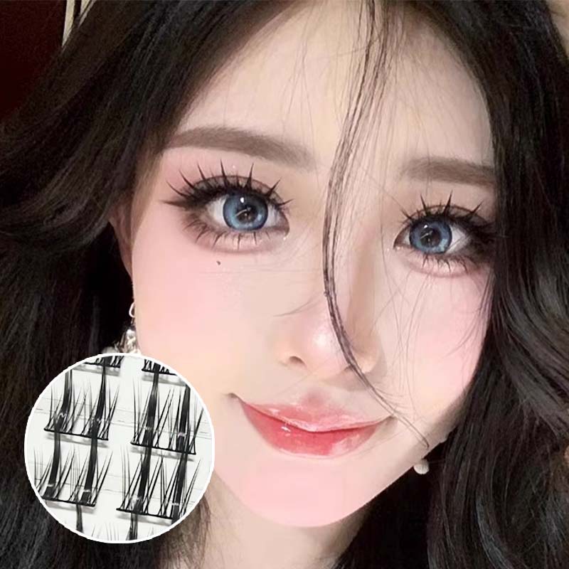 Hộp Lông Mi Giả 5 Hàng 3d Dày Tự Nhiên derf