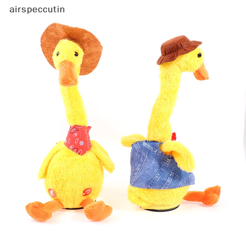 Đồ Chơi Vịt Nhồi Bông Điện Tử Nhảy Múa Có Âm Thanh Sạc usb