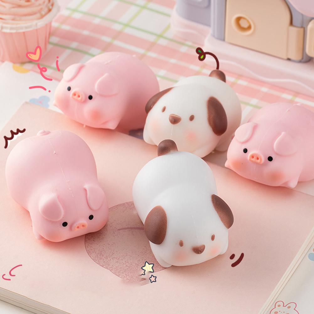 Đồ Chơi Nắn Bóp Đàn Hồi Giảm Stress Hình Chú Heo o5y1