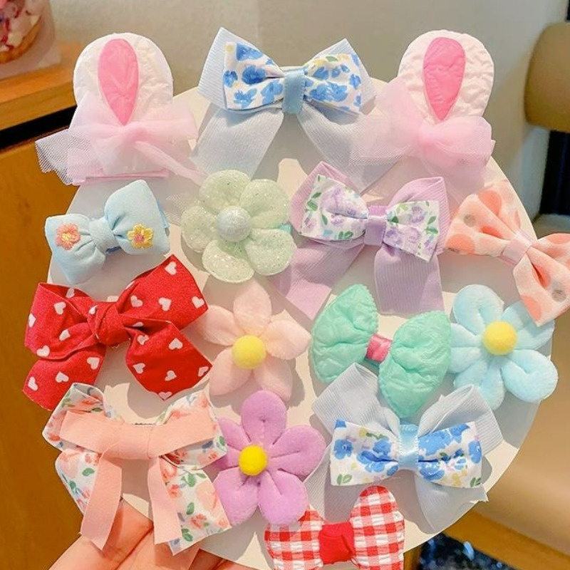 Set 8 Kẹp Tóc Dễ Thương Cho Bé Gái