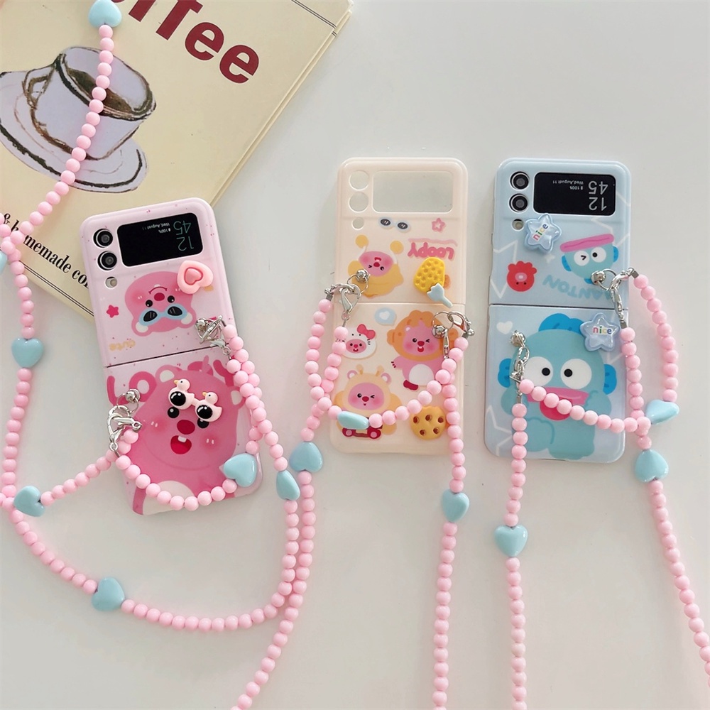 Bao Da Điện Thoại Chống Sốc Họa Tiết Hoạt Hình Cho samsung galaxy z flip 5 4 3 flip5 flip3 flip4 5g Ốp