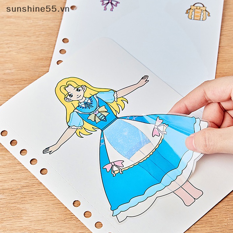 Sunshine Bộ Đồ Chơi Hình Dán Công Chúa Phép Thuật Thủ Công diy Giáo Dục Cho Bé Gái vn