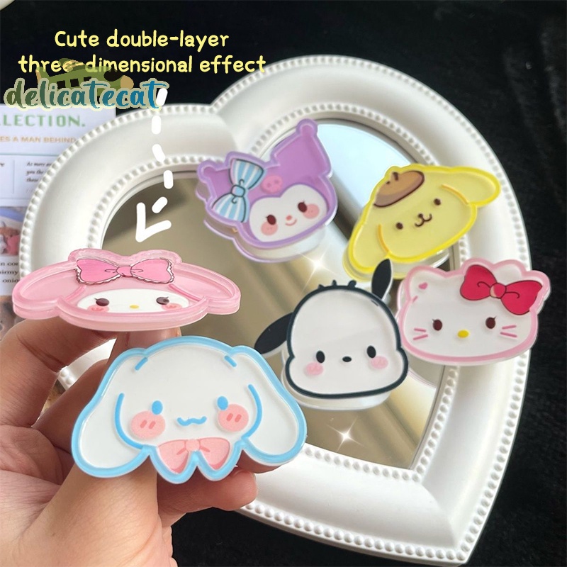 Kẹp Tóc Hoạt Hình hello kitty Bằng acrylic Ngọt Ngào Cho Bé Gái