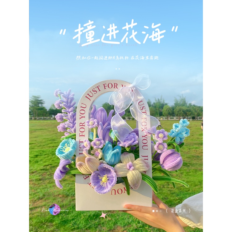 Bó Hoa Dạng Xoắn Thủ Công Phong Cách Trung Hoa Làm Quà Tặng Cho Bạn Gái / Sinh Nhật diy