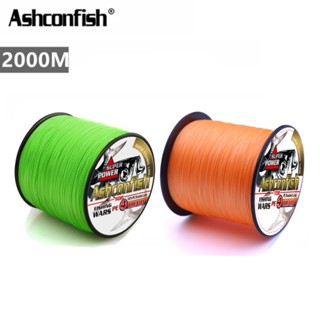 Ashconfish Dây Câu Cá Bện 4 Sợi pe x4 Màu Xanh Lá 2000m