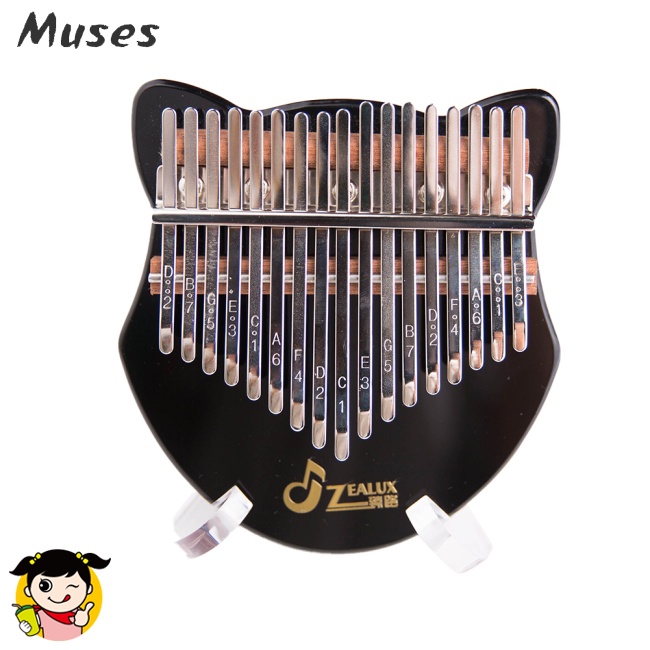 Đàn kalimba 17 Phím Bấm Màu Đen Chất Liệu acrylic