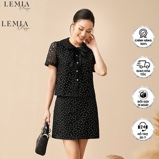 Set Bộ Ren Cổ Nơ Cao Cấp Thanh Lịch Design By LEMIA - SET21ACV02