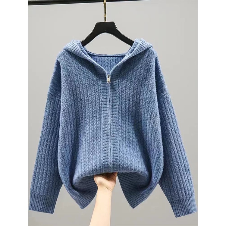 Áo Khoác cardigan Có Khóa Kéo Phong Cách Thời Trang Thu Đông Hàng Mới 2023