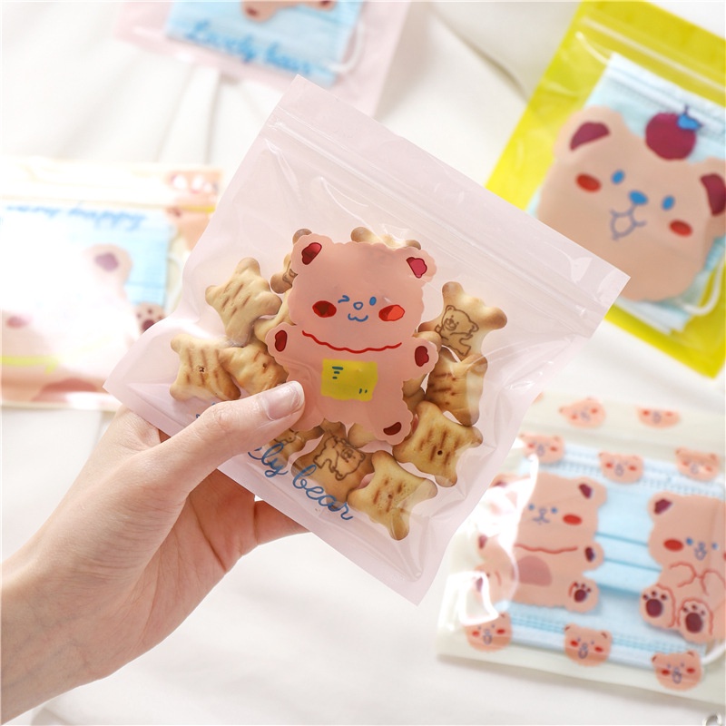 Hoạt Hình Túi Nhựa Đựng Kẹo Hình Gấu Dễ Thương