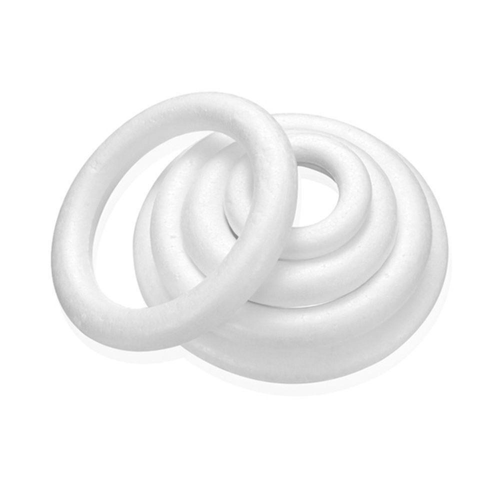 Muvako Khuôn Xốp polystyrene Hình Tròn Màu Trắng Trang Trí Giáng Sinh diy