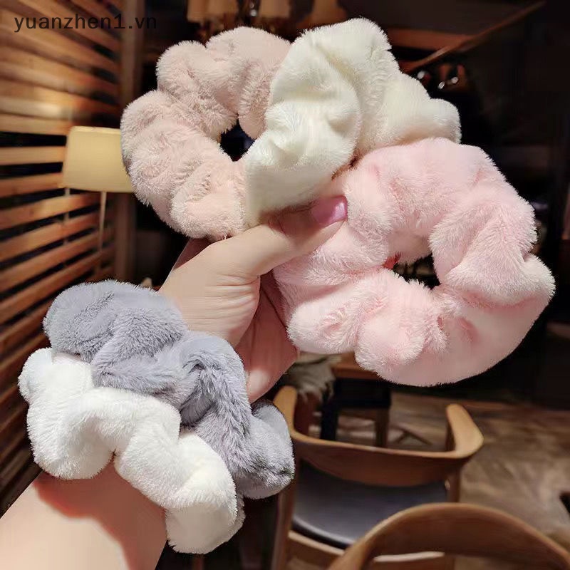 Dây Cột Tóc Cao Su Co Giãn Bọc Nhung Mềm Mại Giữ Ấm Thời Trang Cho Nữ vn