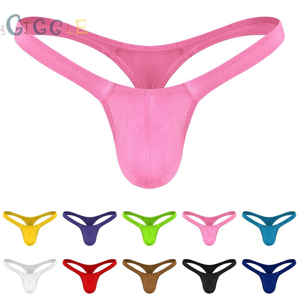 Mens Underwear G String Lightweight Low-rise Polyester Sexy Bikini Slimming