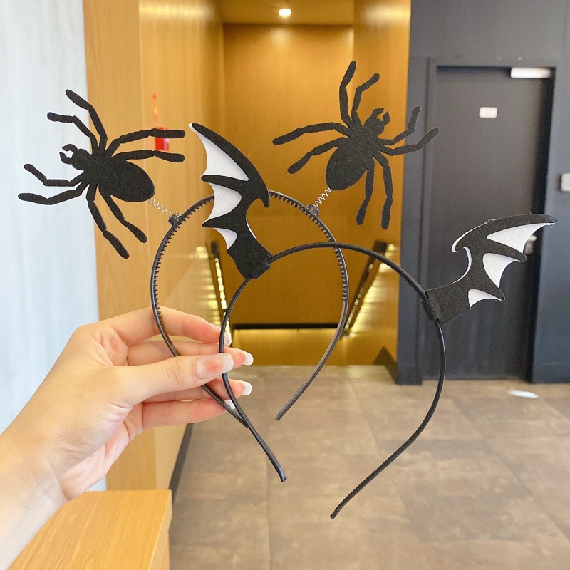 Băng Đô Cài Tóc Màu Đen Phong Cách Hàn Quốc Thời Trang halloween Vui Nhộn