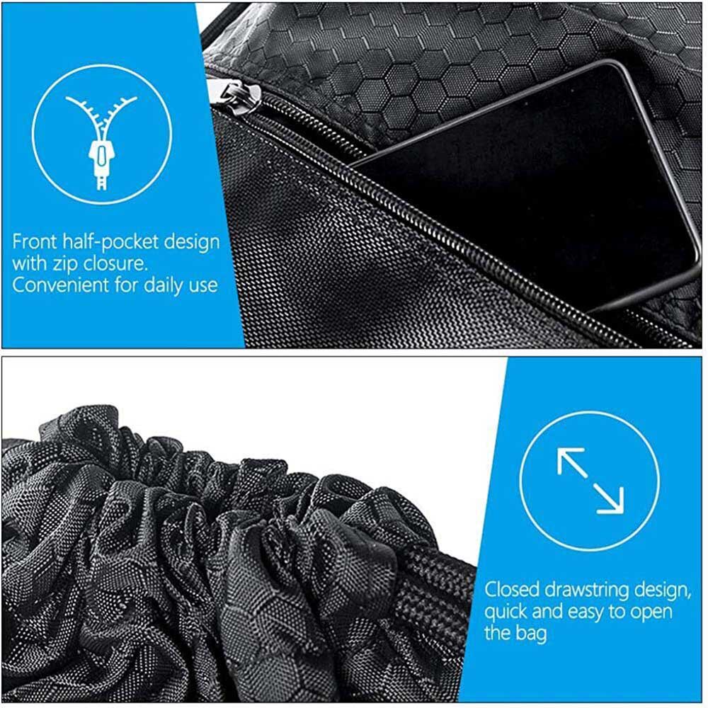 Drawstring Bag Football Basketball Bag Waterproof Backbag Large Capacity Hiking Bag Sport Bag for Mens Womens