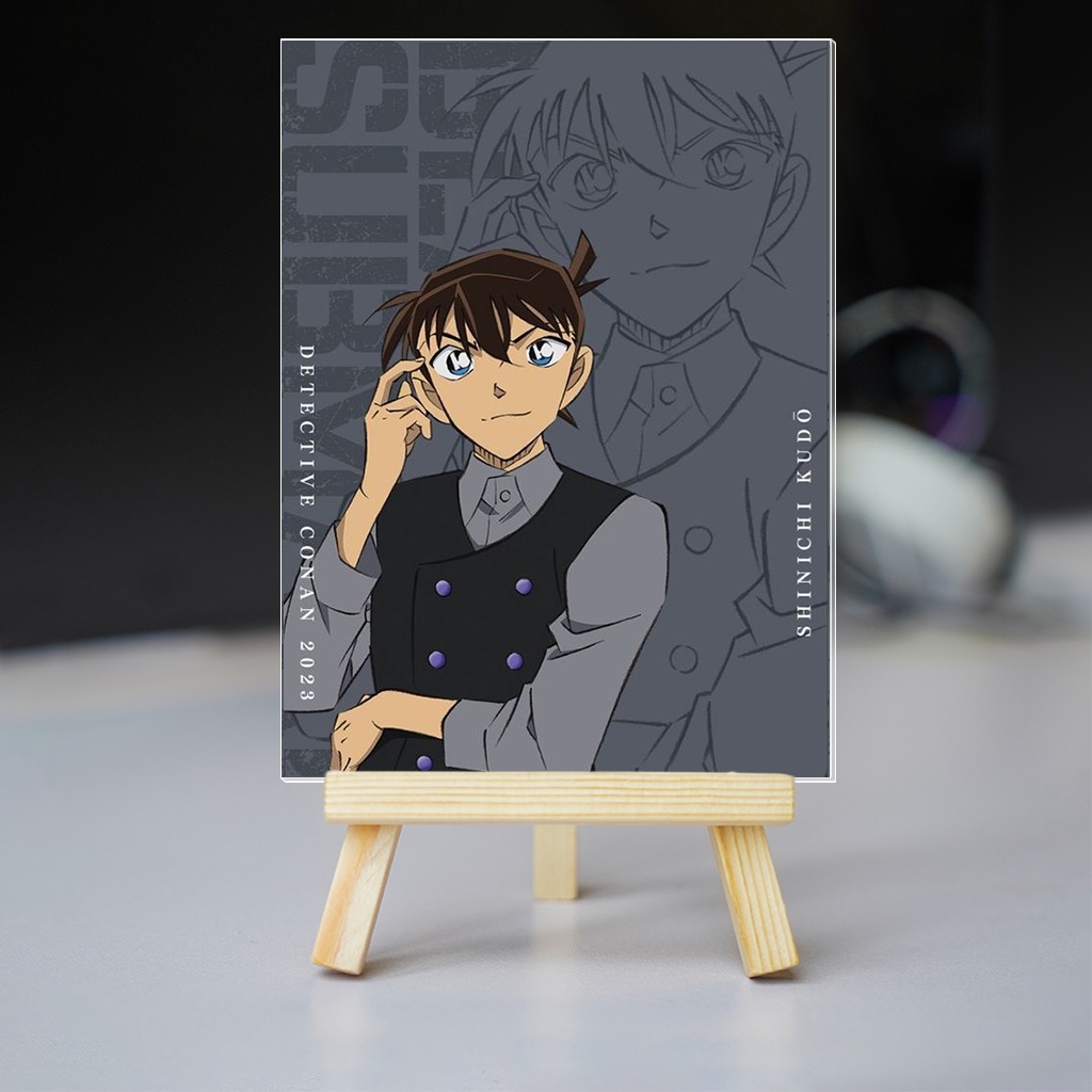 Tranh kính Thám Tử Lừng Danh Conan: Tàu Ngầm Sắt Màu Đen 2023 cute dễ thương trang trí góc học tập bàn làm việc