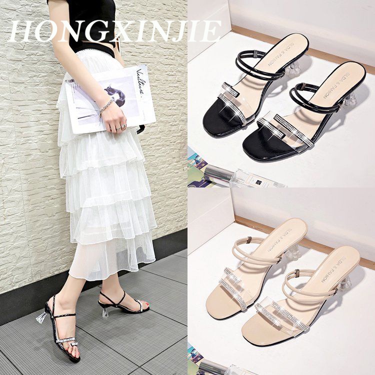 HONGXINJIE  Giày Cao Gót Mũi Nhọn GIÀY SANDAL Thời Trang Mới 2023 Cho Nữ  Thanh lịch Phong cách Stylish Cái mới X0101660 37Z230910