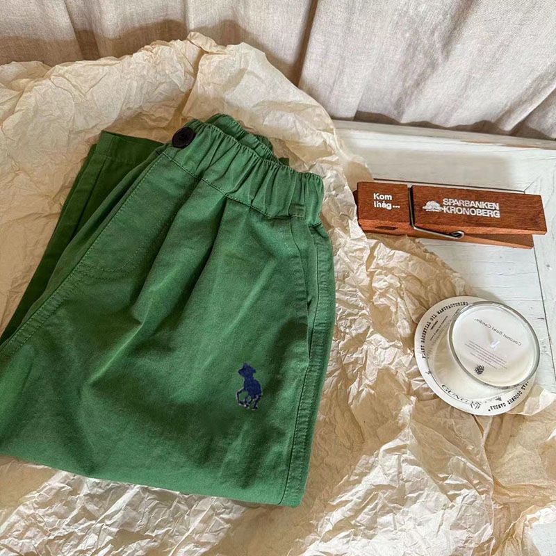 Quần Dài Dáng Rộng Màu Trơn Phong Cách Hàn Quốc Thời Trang Mùa Thu Cho Bé Trai