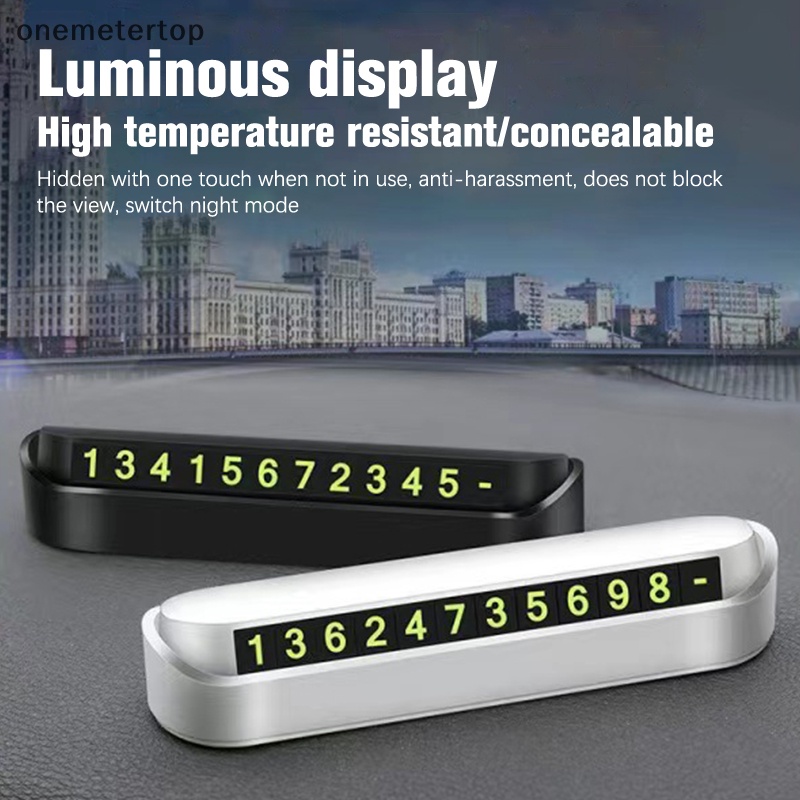 Onemeter Thẻ Ghi Số Điện Thoại Khi Đậu Xe Tạm Thời Màu Dạ Quang