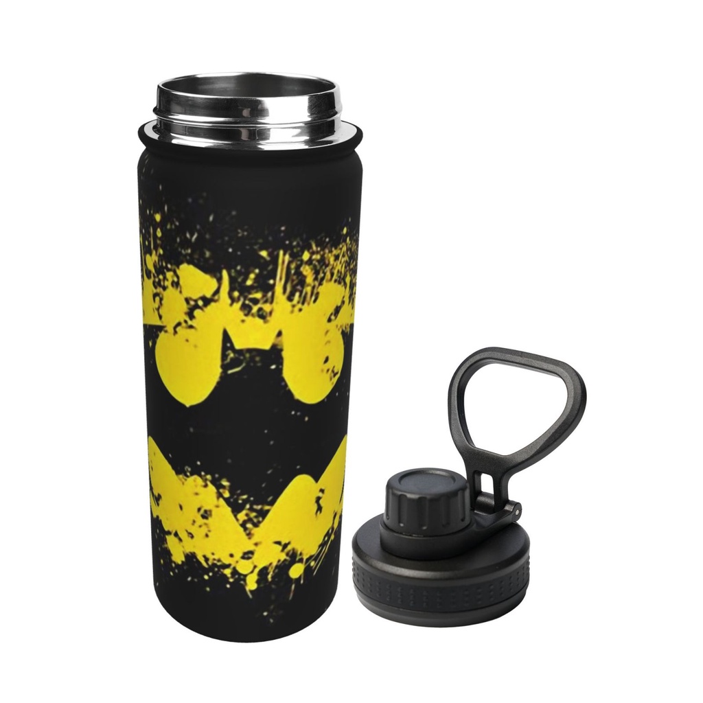 Bình Nước Giữ Nhiệt 18oz Bằng Thép Không Gỉ Họa Tiết batman