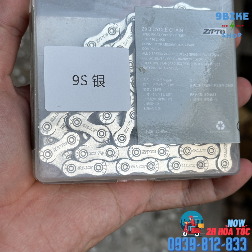 Sên xe đạp thể thao 9 tốc độ ZTTO