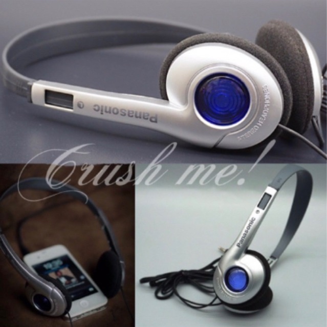Crush me! PK01 Tai Nghe Panasonic chụp CÓ MIC retro âm thanh Hifi cân bằng 3 dải phong cách y2k cổ điển headphone hiphop