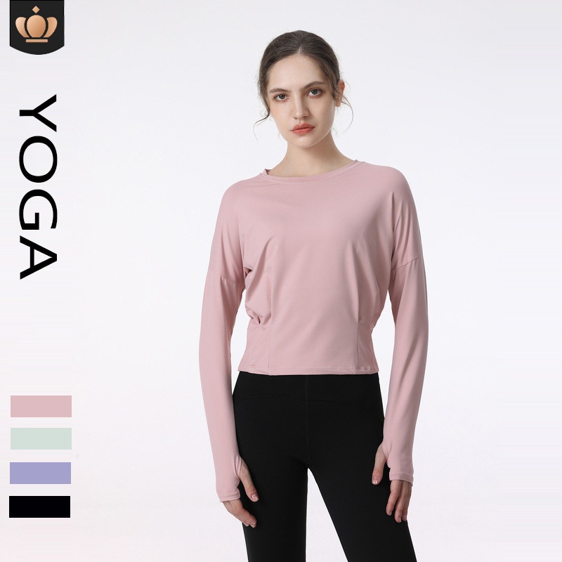 Aloyoga Áo Thun Thể Thao Dài Tay Dáng Rộng Dễ Phối Đồ Cho Nữ