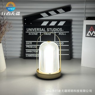 Đèn led Pha Lê Sạc usb Để Bàn Phong Cách retro