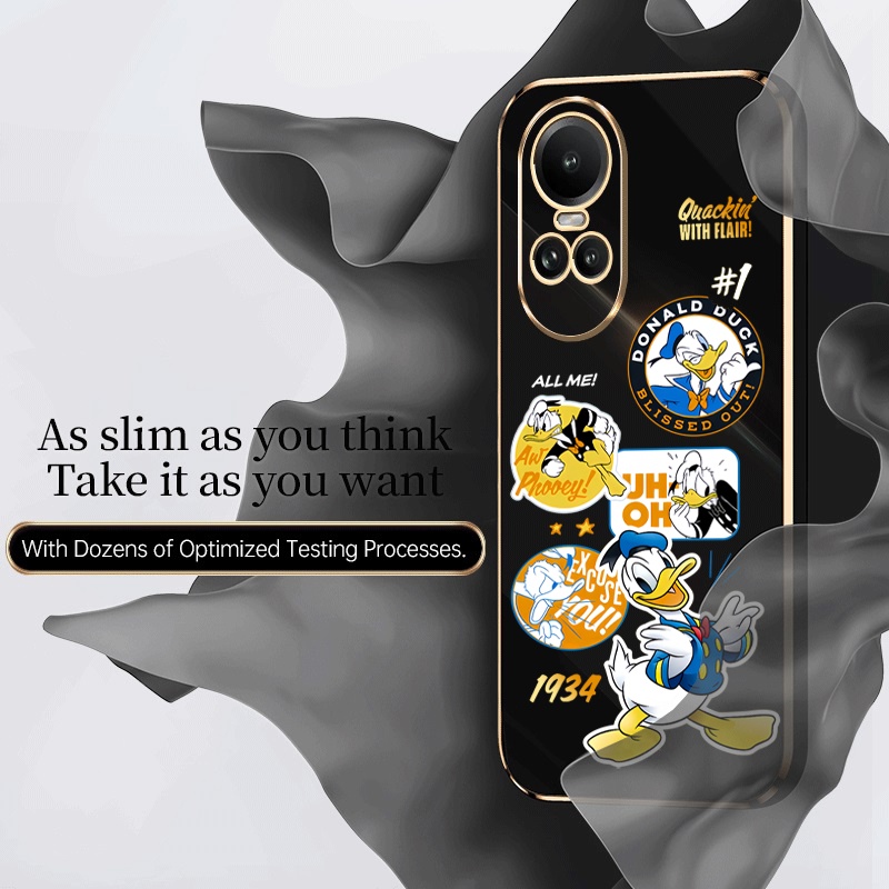 Thời Trang Ốp Điện Thoại Dẻo Họa Tiết Hoạt Hình Dễ Thương Cho oppo reno 10 pro plus 5g