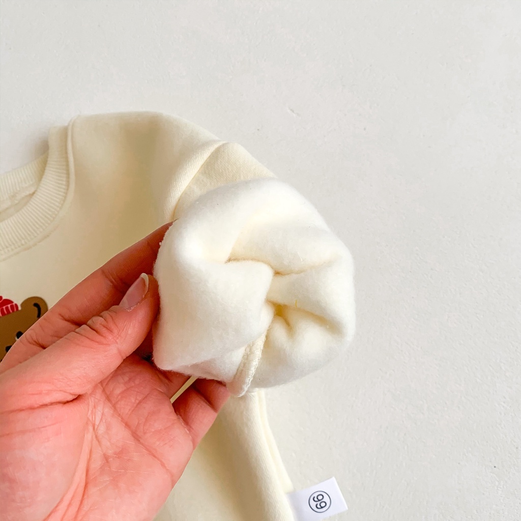 Áo Sweater Tay Dài in Hình Gấu Dễ Thương Cho Bé Từ Quần Áo Trẻ Em 0-2 Tuổi