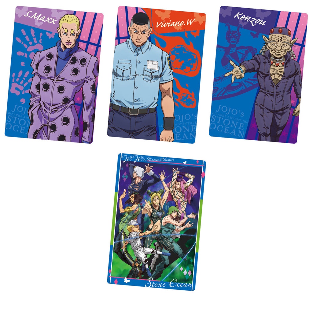 Pack thẻ nhân phẩm bánh xốp JoJo's Bizarre Adventure - Wafer card JoJo's