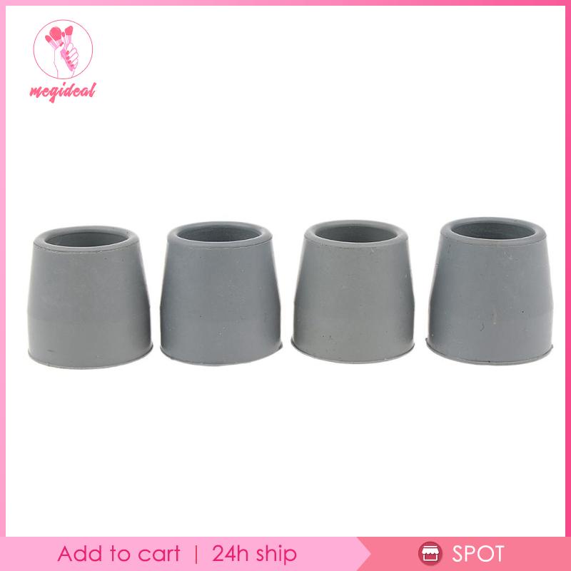 4 Tấm lót cao su Ferrules Cane Đáy cuối hạng nặng cho người già khuyết tật