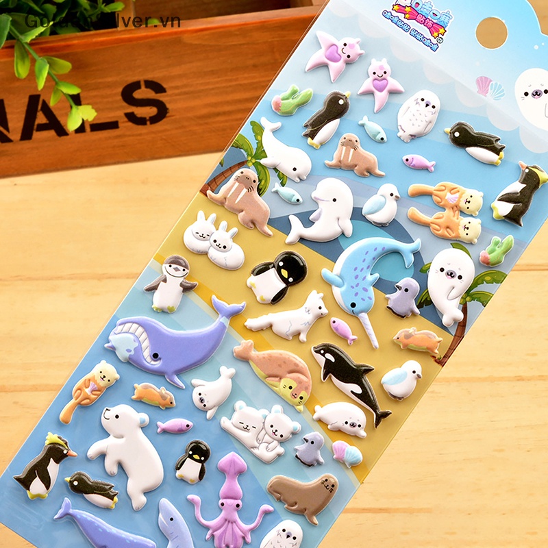 Goldsilver Hình Dán 3d Hình Cá Heo Cá Heo Sinh Động Cho Bé vn