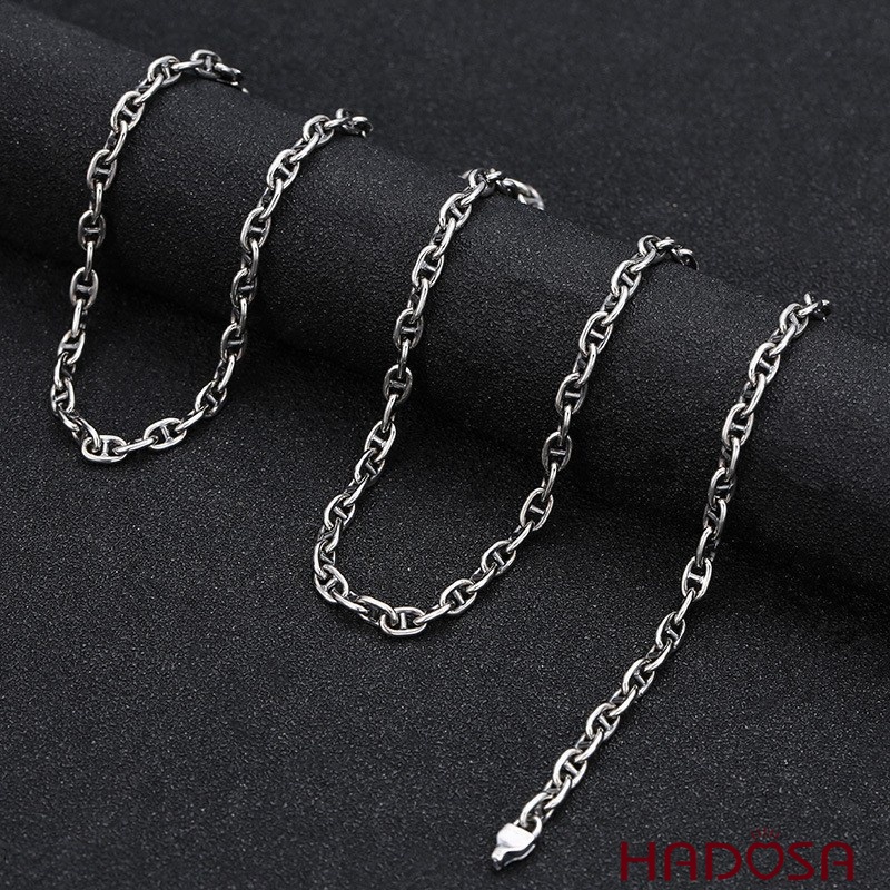 Dây chuyền bạc nam mắt xích bạc 925 cao cấp bền màu độ cứng cao chống trầy xước