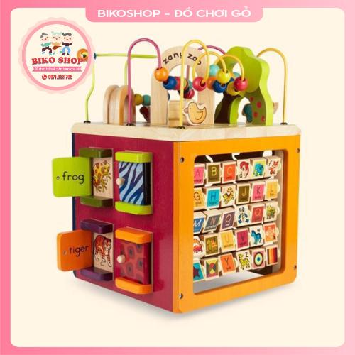 Khối đa năng 4 mặt bằng gỗ cho bé