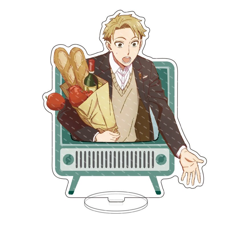 Mô hình Standee Spy×Family Anime Figure Acrylic Loid Anya Yor để bàn tượng nhựa acrylic trong suốt in hình 2 mặt rõ nét