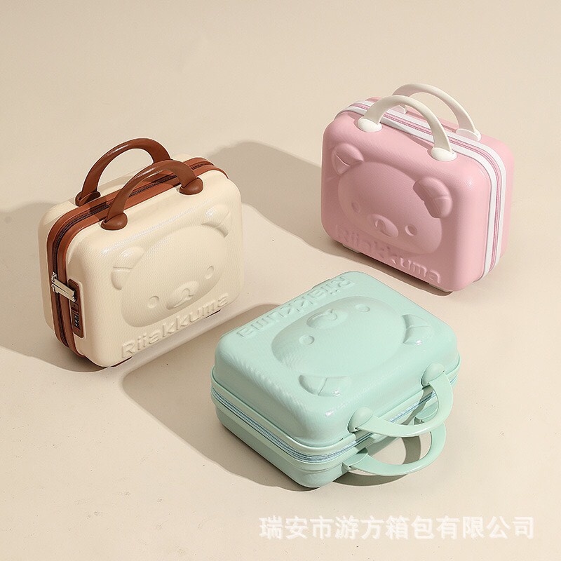 Túi đựng mỹ phẩm có khoá hoa tiết dễ thương mã T23 - Hương Dung Store