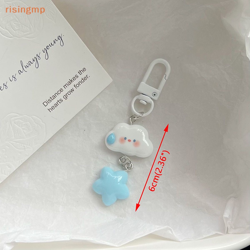 Móc Khóa Xe Hơi / Túi Xách Hình Đám Mây / Ngôi Sao Màu Xanh Dương Dễ Thương Cho Nữ