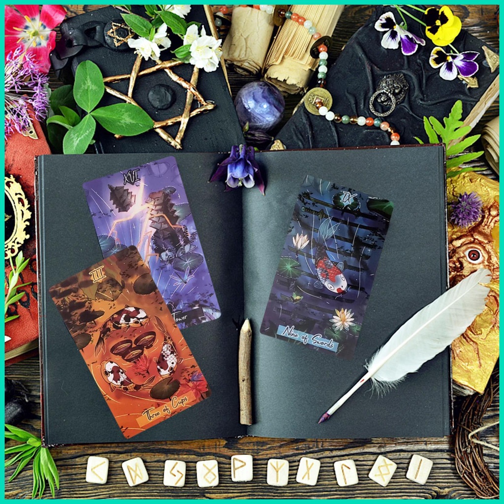 Nishikigoi Bộ Bài tarot Phiên Bản Tiếng Anh 79 Cái